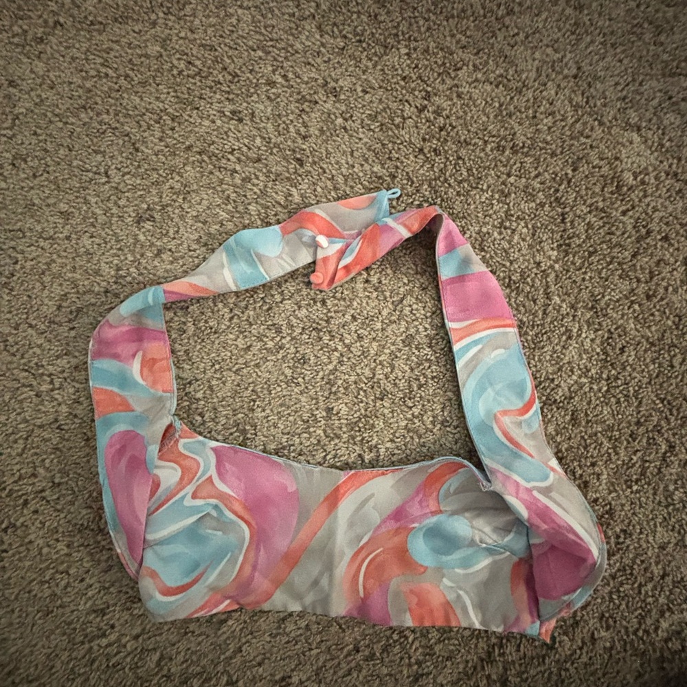 colorful halter top from beginning boutique